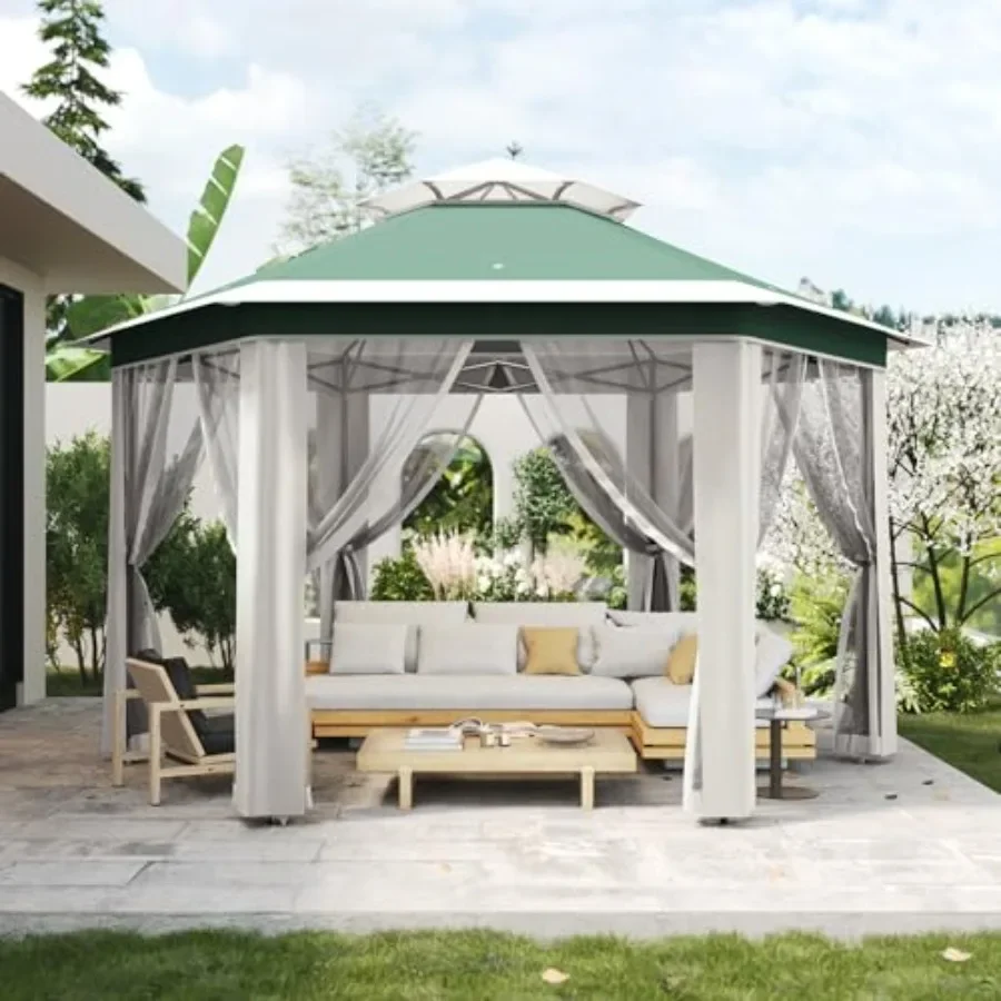 Gazebo Pop Up - 13'x13' Pop Up Gazebo Hexagonal Outdoor