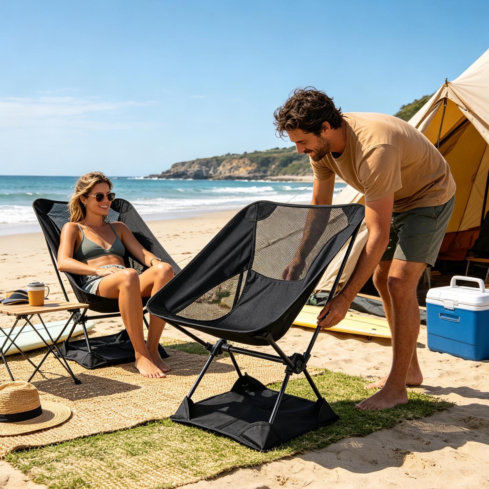 Outdoor Furniture Philippines - Oxford Cloth Anti-Sink Camp Chair Ground