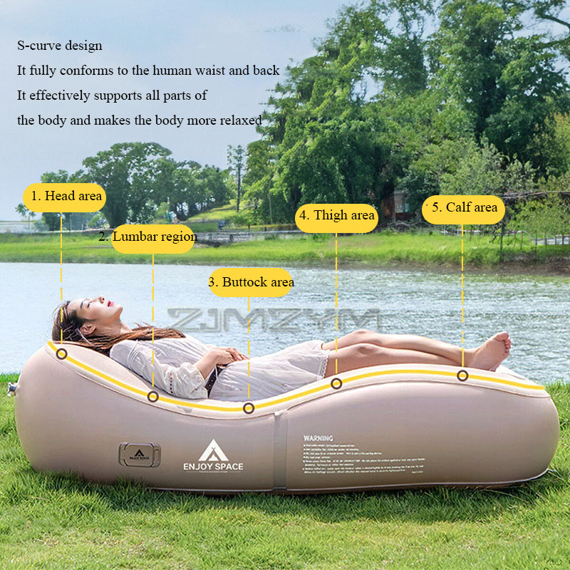 Automatic Inflatable Lazy Sofa - Outdoor Furniture Lounge Chair recension och pris