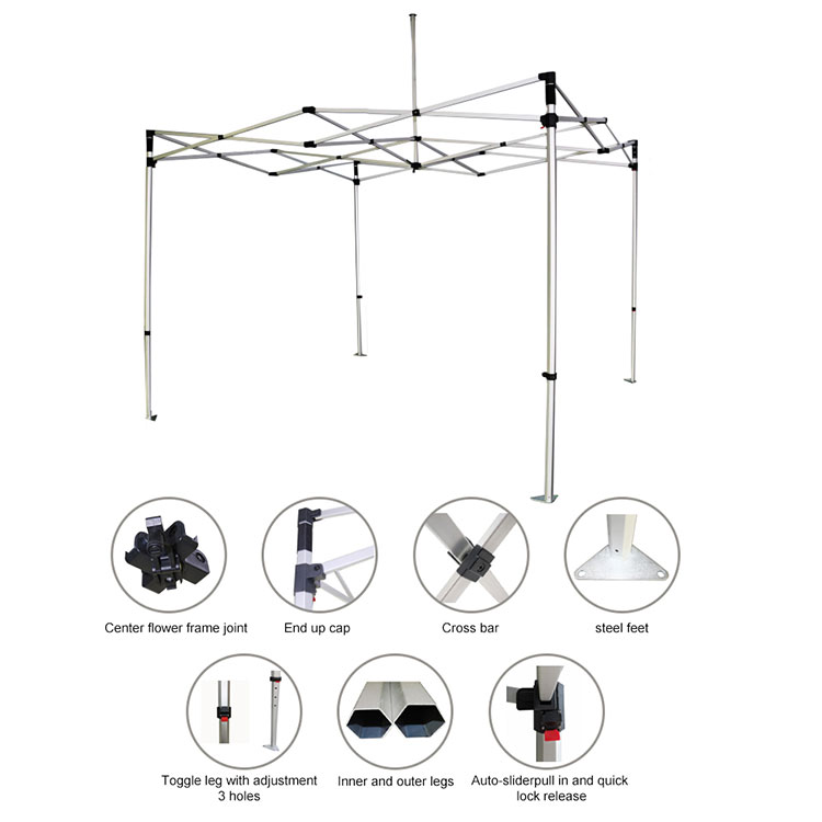 qm-3M X 3M Aluminium Frame Pop - Gazebo Pop Up recension och pris