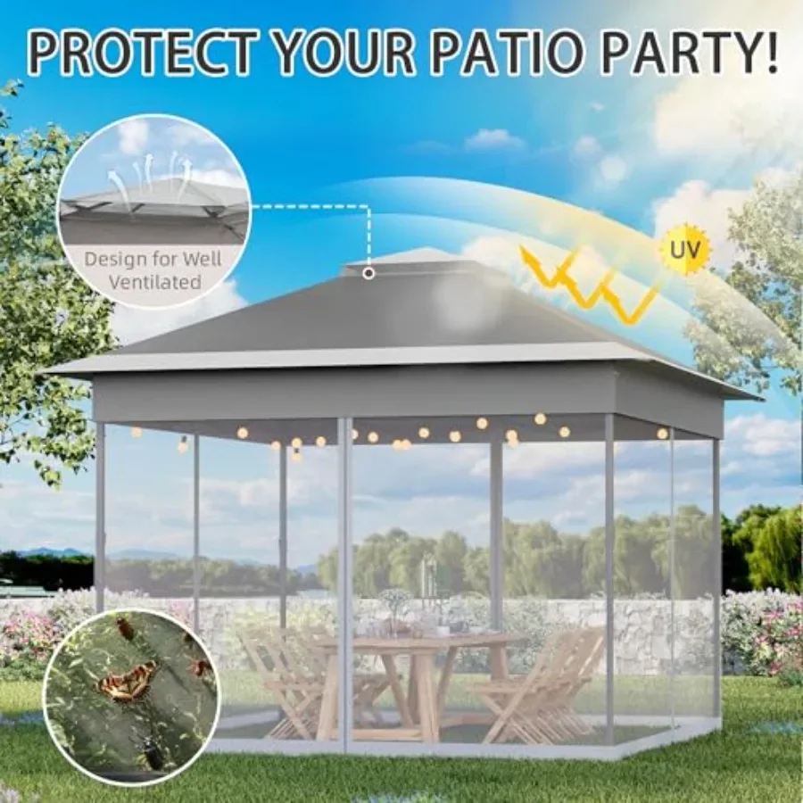 11x11 Pop Up Gazebo with Mosqu - Gazebo Pop Up recension och pris
