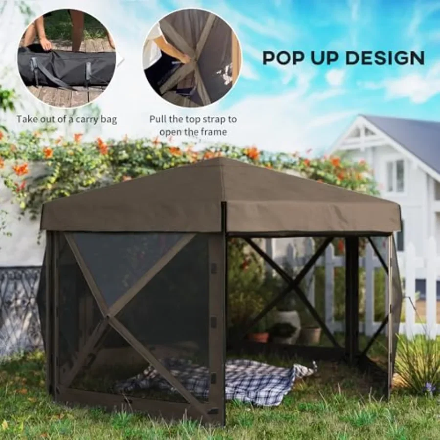 12' x 12' Hexagonal Pop Up Gaz - Gazebo Pop Up recension och pris