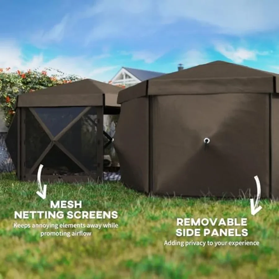 12' x 12' Hexagonal Pop Up Gaz - Gazebo Pop Up recension och pris