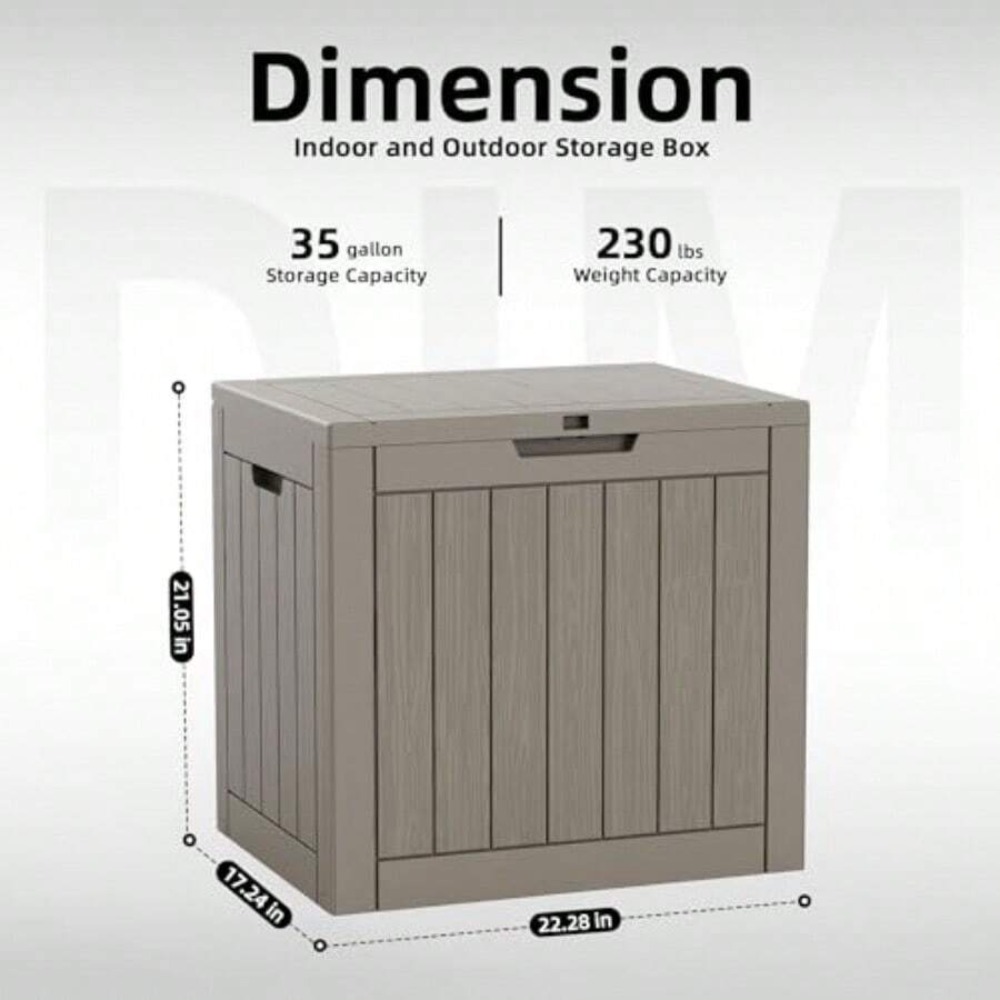 45 Gallon Deck Box Outdoor Sto - Outdoor Furniture Cushion recension och pris