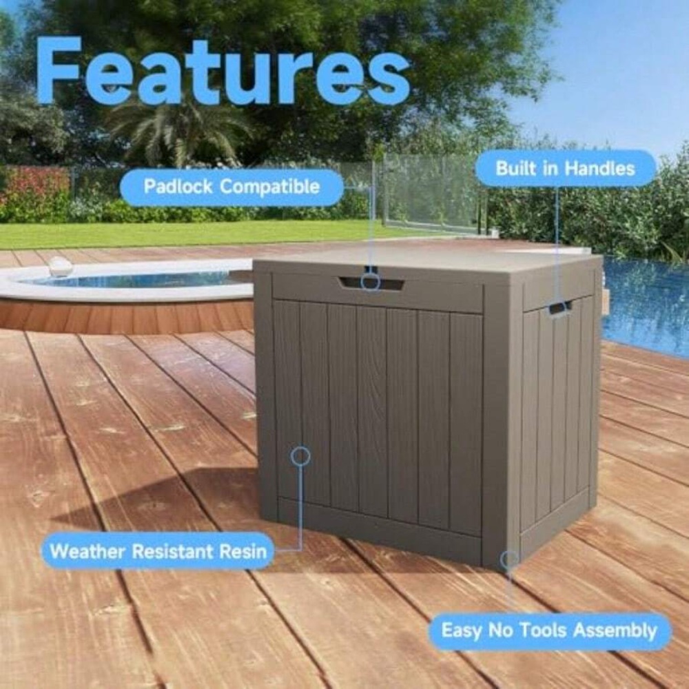 45 Gallon Deck Box Outdoor Sto - Outdoor Furniture Cushion recension och pris