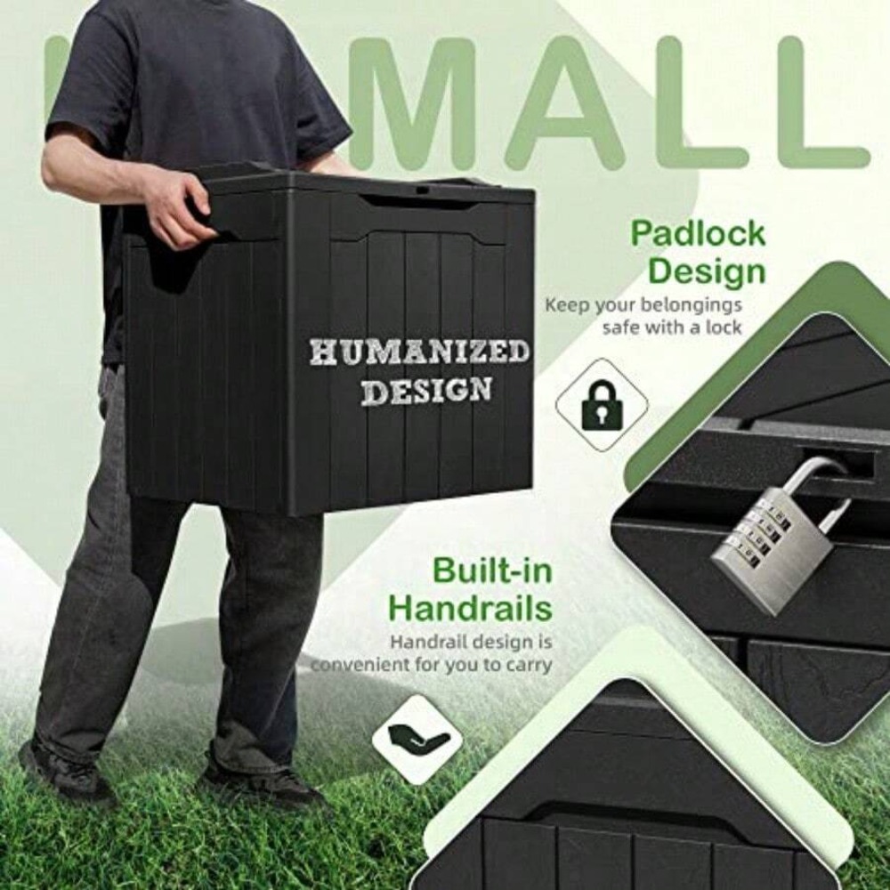 31 Gallon Resin Deck Box Water - Outdoor Furniture Cushion recension och pris
