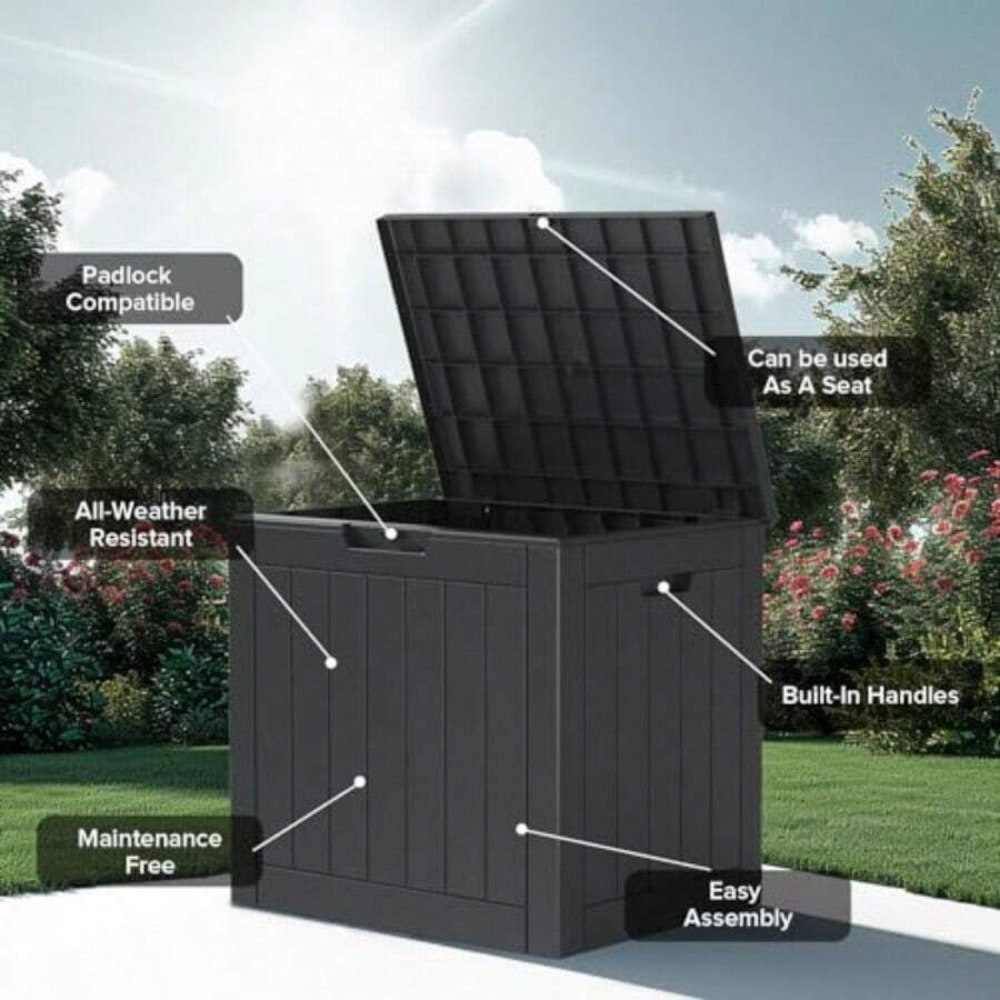 Outdoor Storage Box Resin Wate - Outdoor Furniture Cushion recension och pris