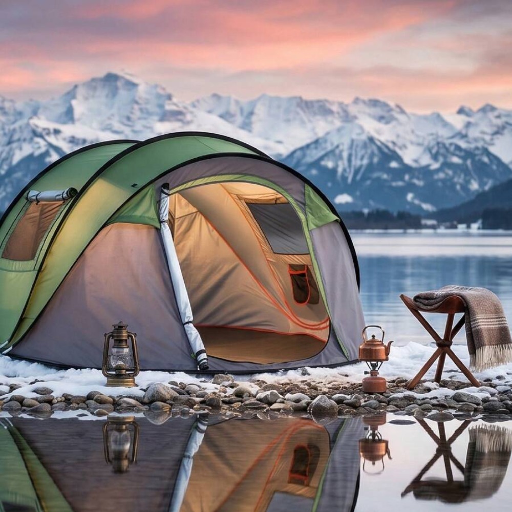 4 Person Pop Up Camping Tent I - Gazebo Pop Up recension och pris