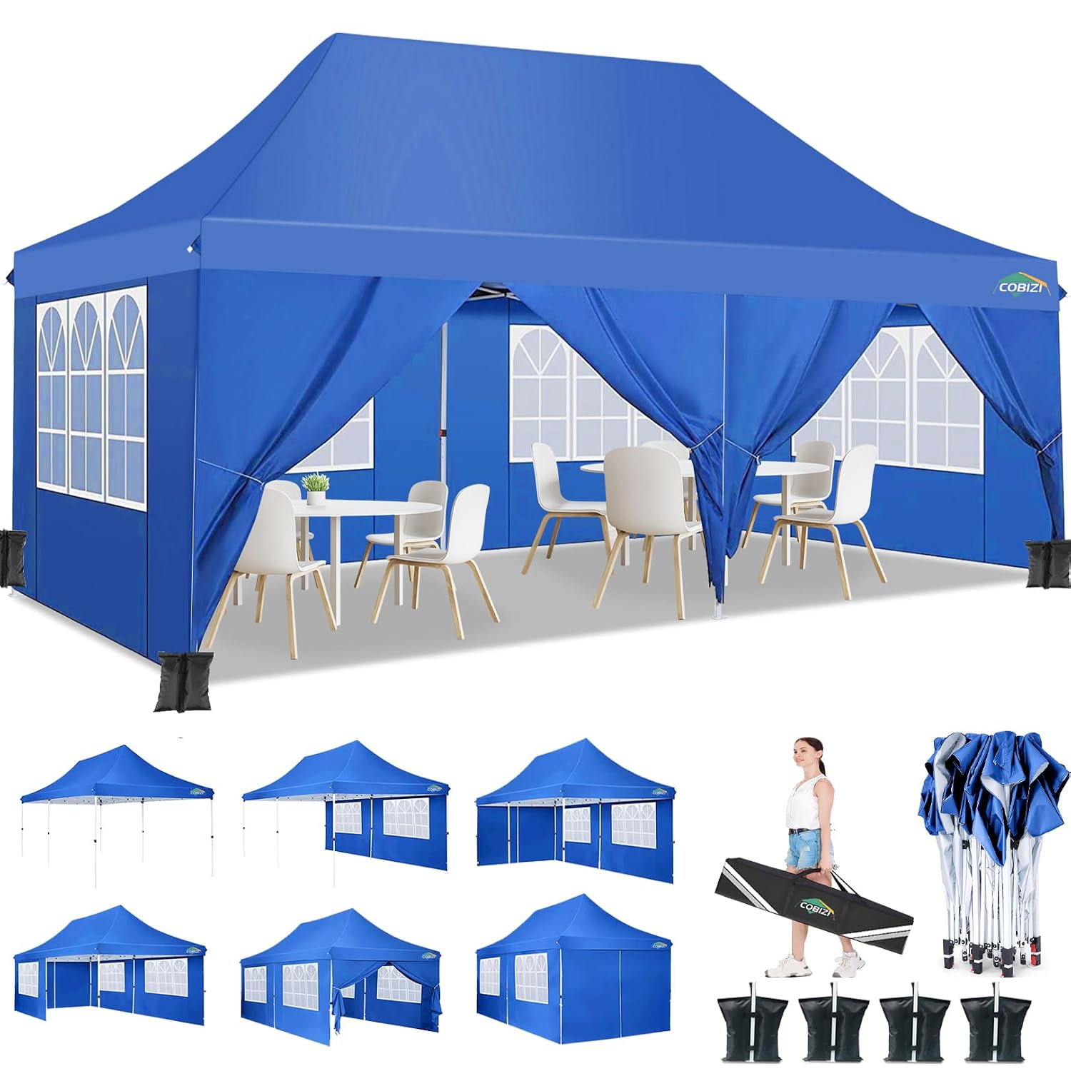 10x20 Pop up Canopy Tent Porta - Gazebo Pop Up recension och pris