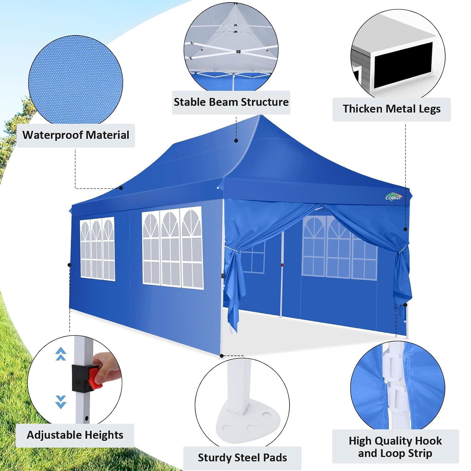 10x20 Pop up Canopy Tent Porta - Gazebo Pop Up recension och pris