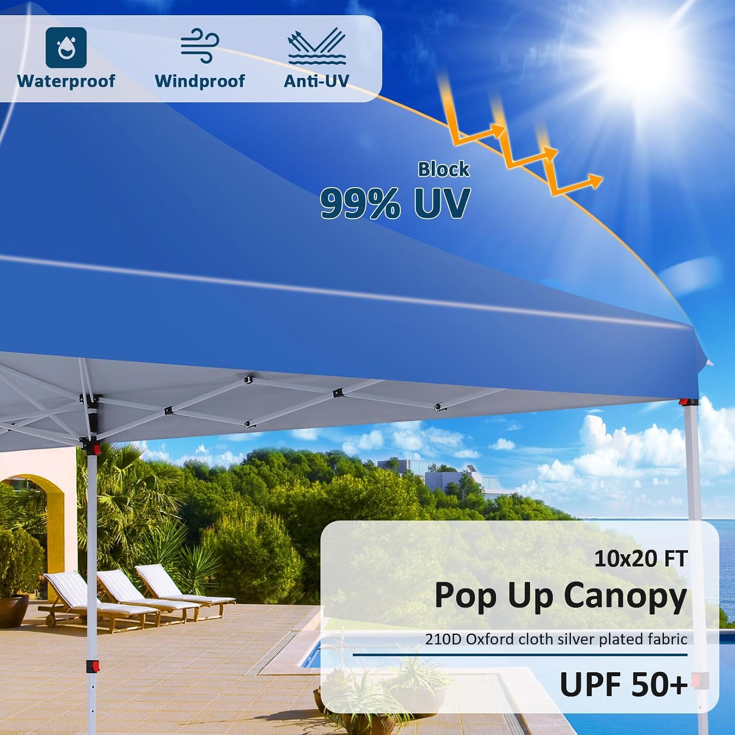 10x20 Pop up Canopy Tent Porta - Gazebo Pop Up recension och pris