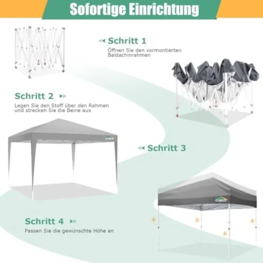 10x10 Pop Up  Tent Without Sid - Gazebo Pop Up recension och pris