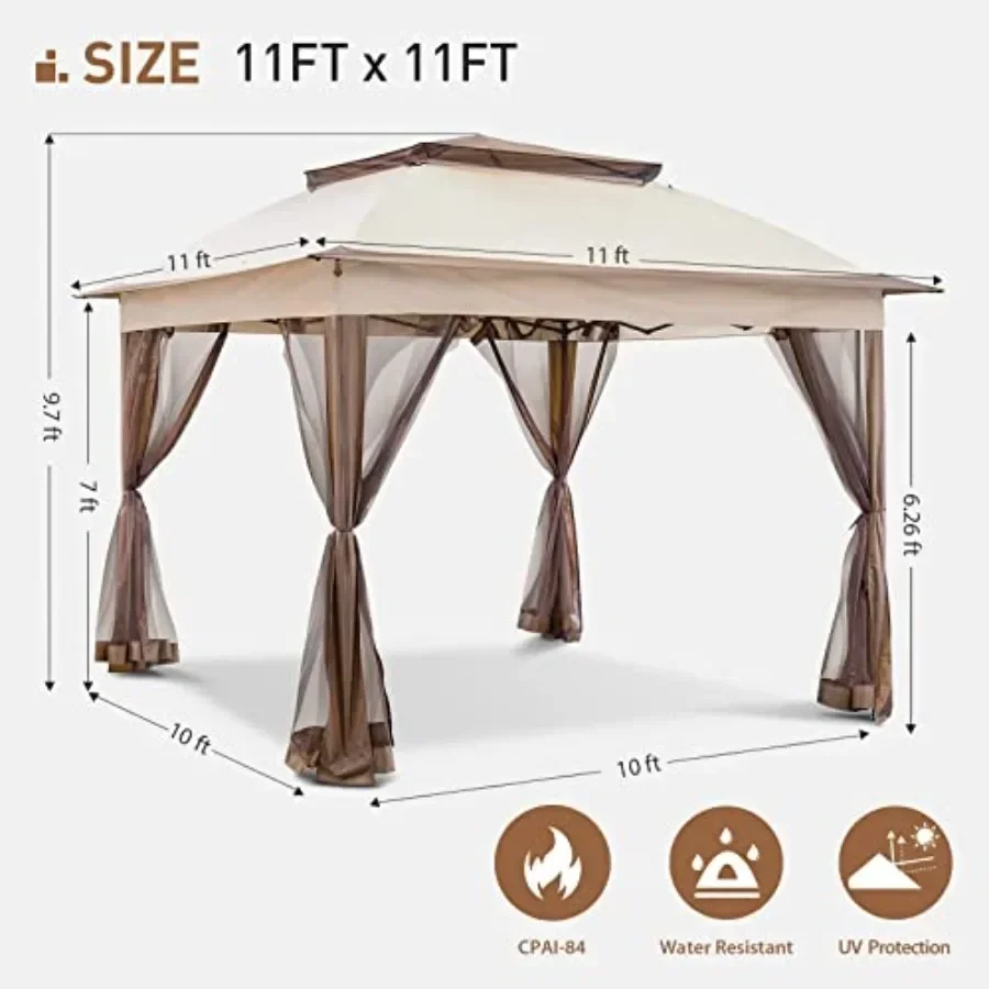 11'x11' Pop Up Gazebo for Pati - Gazebo Pop Up recension och pris