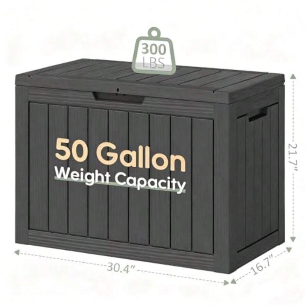 50 Gallon Outdoor Storage Box  - Outdoor Furniture Cushion recension och pris